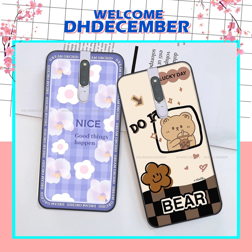 Ốp lưng Oppo F11 PRO in hình gấu K@ws, gấu nâu, dor@emon RẺ- ĐẸP- BỀN
