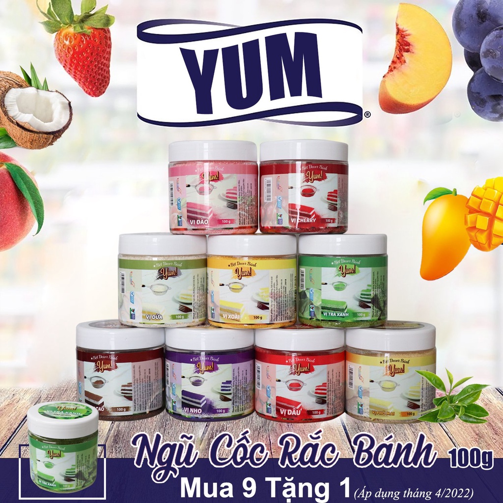 Bột Rắc Bánh Yum Trang Trí Bánh Sinh Nhật - 100g