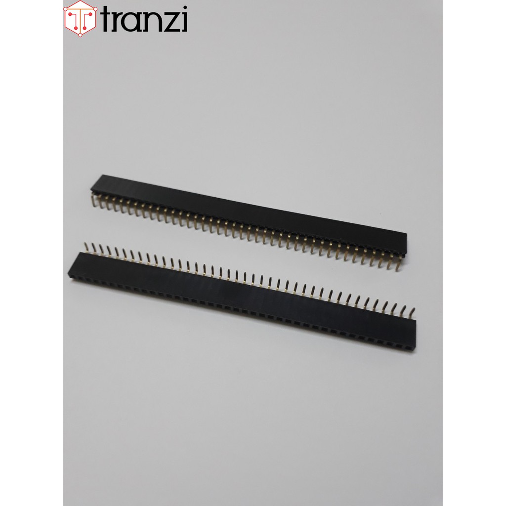 Giăm cắm 2.54mm đơn cái cong 40P 8.5mm đen - túi 10 cái