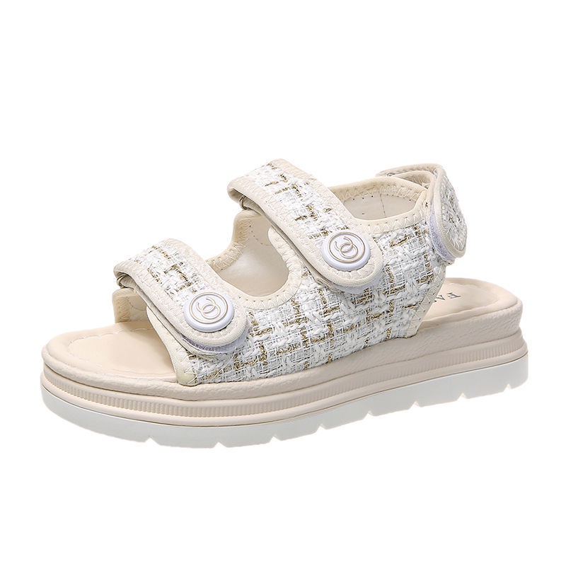 Dép đế dày dép đế cao Giày Sandal Đế Dày Phong Cách La Mã Thời Trang Mùa Hè Hàng Mới Dành Cho Học Sinh