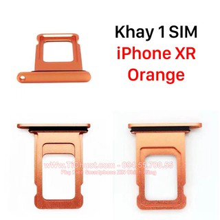 Khay sim iPhone XR 1 SIM, 2 SIM ZIN có Ron Chống Nước & Lẫy Giữ Sim