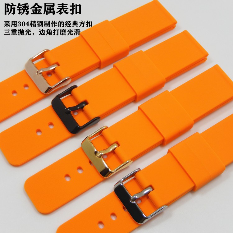 Dây Đeo Đồng Hồ Bằng Silicone 14mm 16mm 18mm 20mm 22mm 24mm