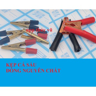 Kẹp cá sấu - kẹp bình đồng nguyên chất - hợp kim mạ đồng