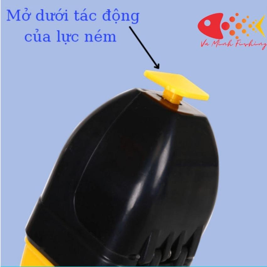 Dụng Cụ Xả Mồi Câu Cao Cấp Tự Động Bật Mở Nắp. Phụ Kiện Câu Cá Đa Năng