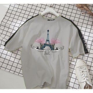 Áo thun Cotton Unisex - Paris - Tháp eiffel thơ mộng