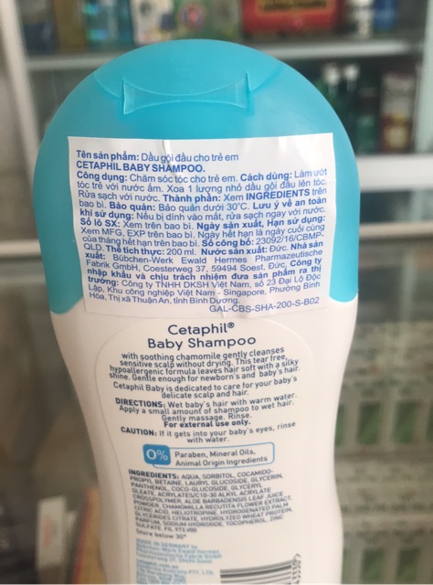 [ HÀNG CÔNG TY ] SỮA TẮM - GỘI CETAPHIL BABY