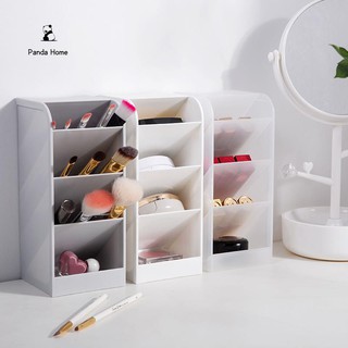 Hộp đựng đồ nhiều ngăn để bàn Hộp nhựa đựng đồ văn phòng phẩm mỹ phẩm son môi giá đựng cọ trang điểm