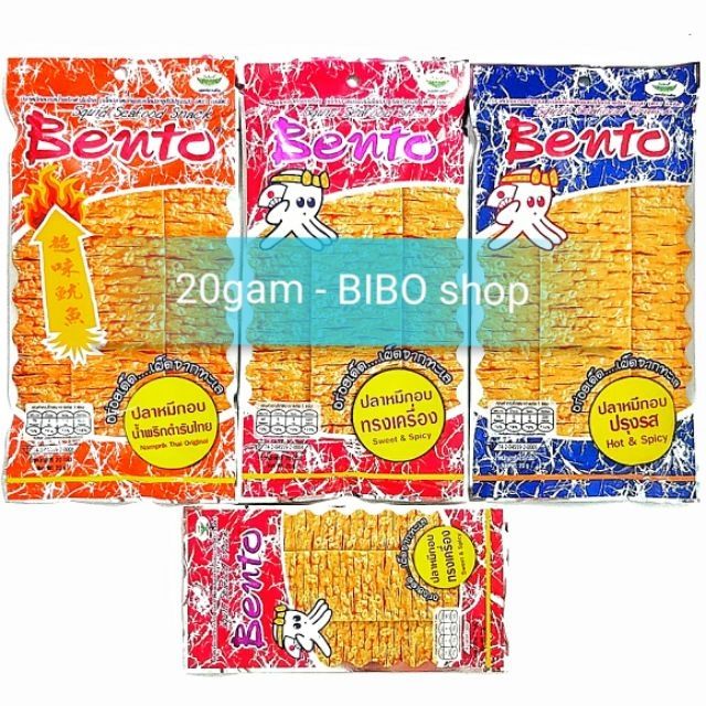 [ĐỎ,CAM,XANH] Gói lớn 20gam mực Bento Thái Lan