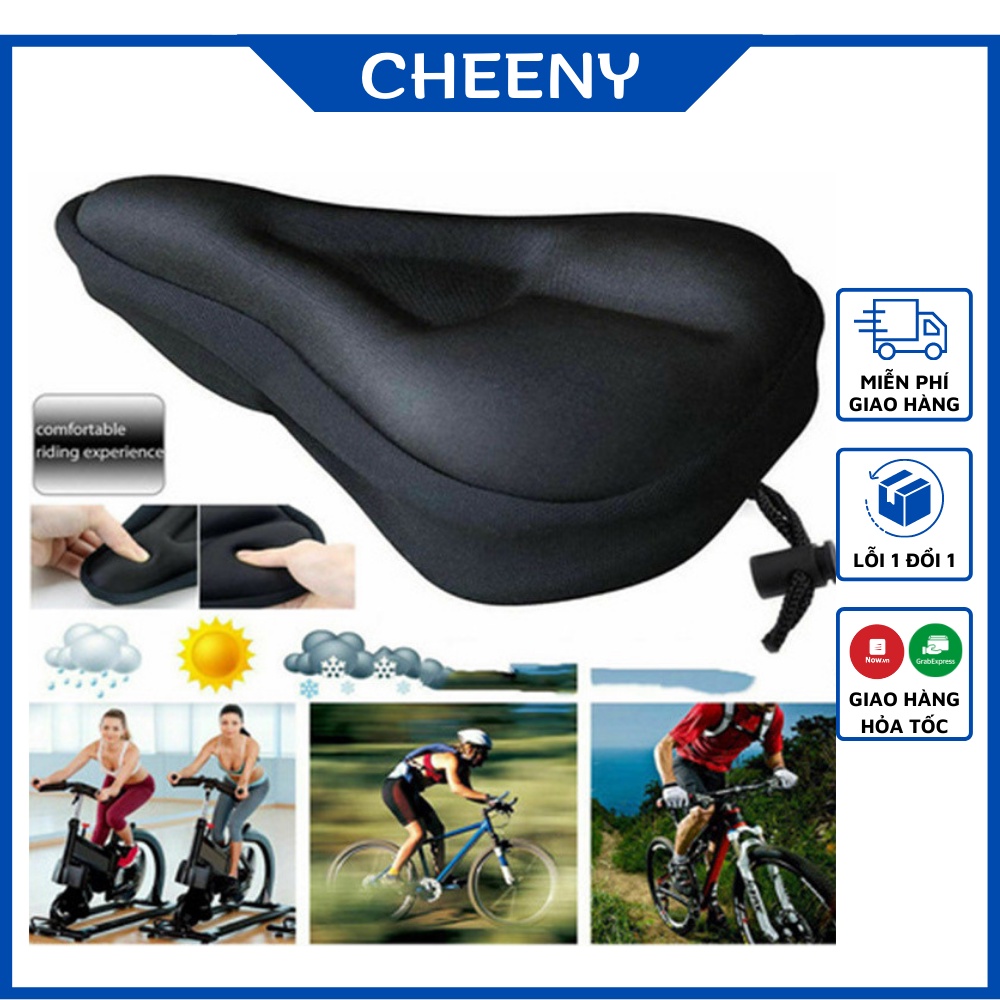 Yên Xe Đạp Thể Thao Siêu Êm Thoáng Khí, Yên Béo Active, Bọc Yên Xe Đạp Cao Cấp