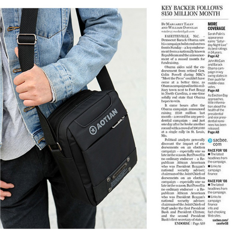 Túi đeo chéo nam, vải chống thấm nước cao cấp,chất vải bền đẹp, nhiều ngăn chứa đồ, phong cách thời trang trẻ Hàn Quốc | BigBuy360 - bigbuy360.vn