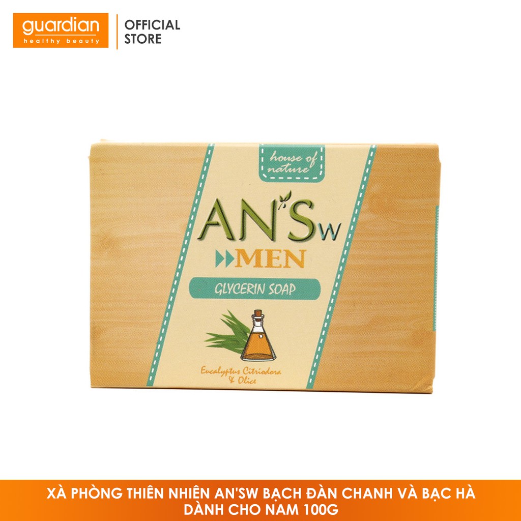 Xà Phòng Thiên Nhiên AN'Sw Bạch Đàn Chanh Và Bạc Hà Dành Cho Nam 100g | BigBuy360 - bigbuy360.vn