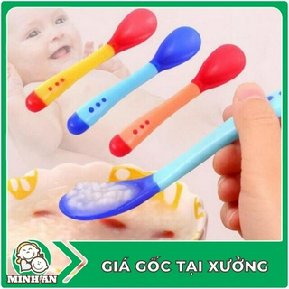 ❀ ❀ thìa ăn dặm báo nóng cẩm ứng nhiệt silicon ❀ ❀