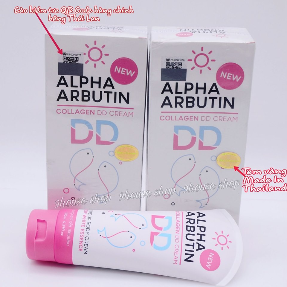 01 Tuýp DD Cream Dưỡng Trắng Da Toàn Thân ALPHA ARBUTIN Thái Lan