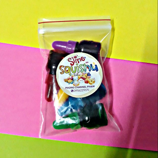 5 chai màu thực phẩm ( nguyên liêu làm slime)