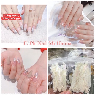 Xà cừ trắng trang trí móng tay [ gói lẻ màu]