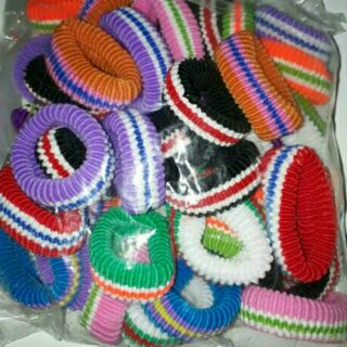 10 thun cột tóc lọai trung bản 1.5cm