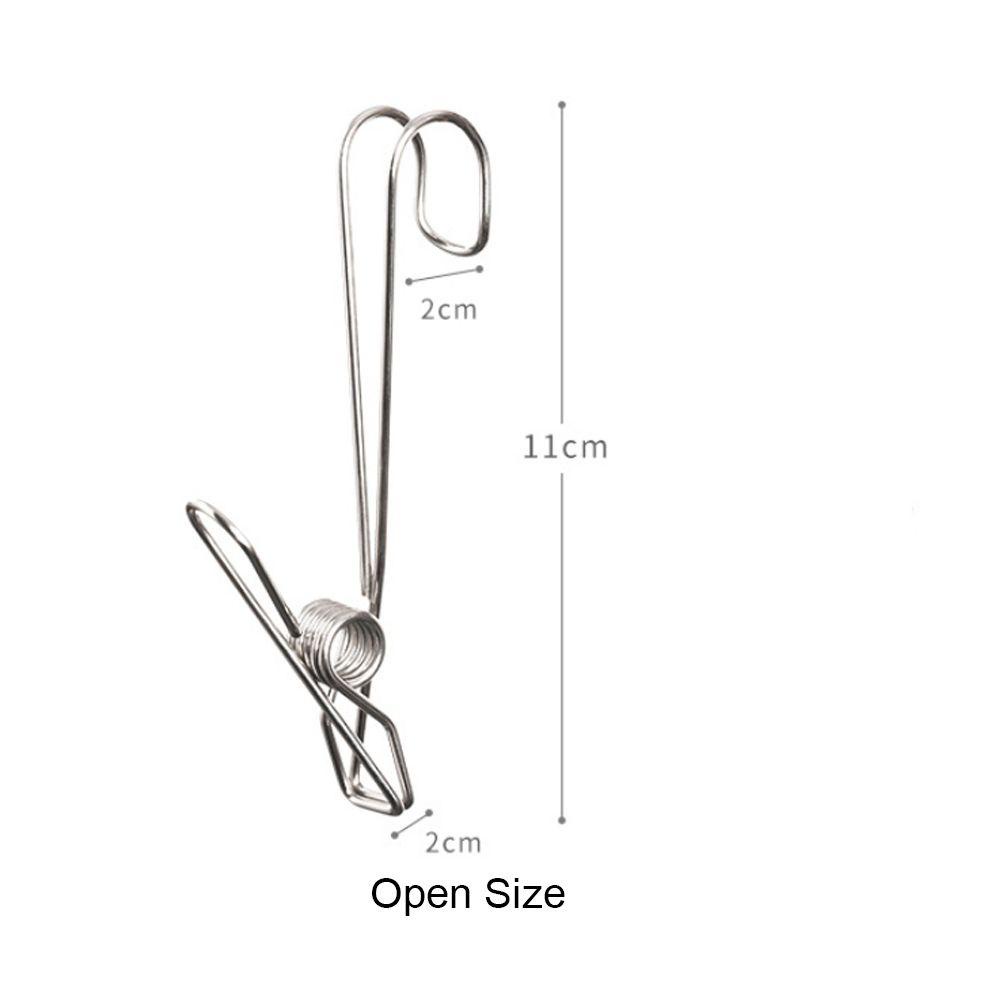 KUNHEV Set 6 Kẹp Phơi Quần Áo Mini Bằng Kim Loại Dành Cho Văn Phòng / Em Bé