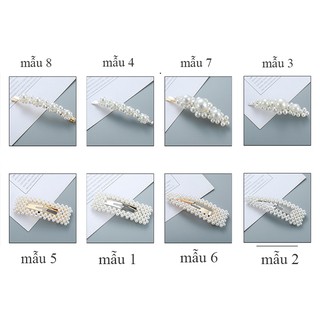 Combo 2 Kẹp Tóc Mái Hot Trend Đính Hạt