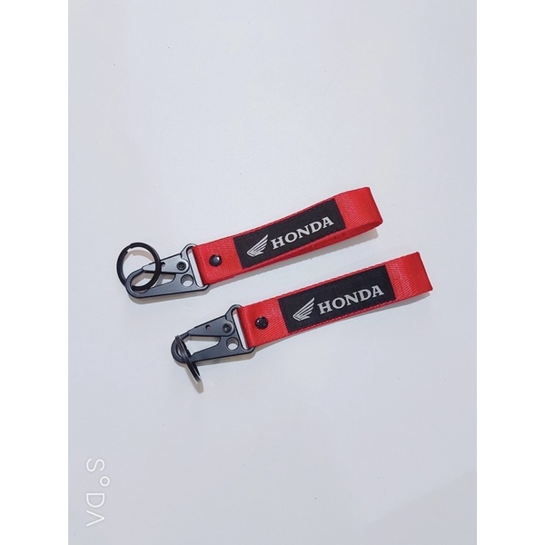 Móc khoá dây cho tất cả hãng xe Honda yamaha .....Móc bằng thép không gỉ , logo vải thêu