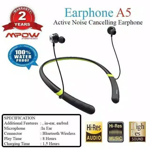 Mpow Tai Nghe Bluetooth A5 Mpbh208ab Giảm Tiếng Ồn