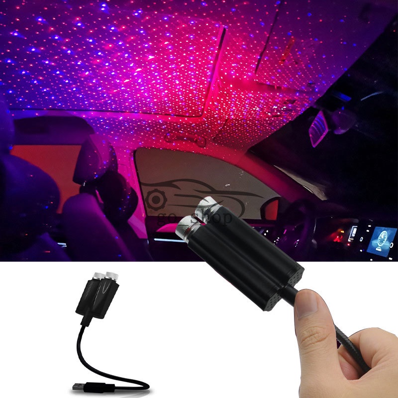 Đèn LED Chiếu Tạo Hiệu Ứng Bầu Trời Đầy Sao Âm Nhạc Trên Nóc Xe Hơi Điều Khiển Bằng