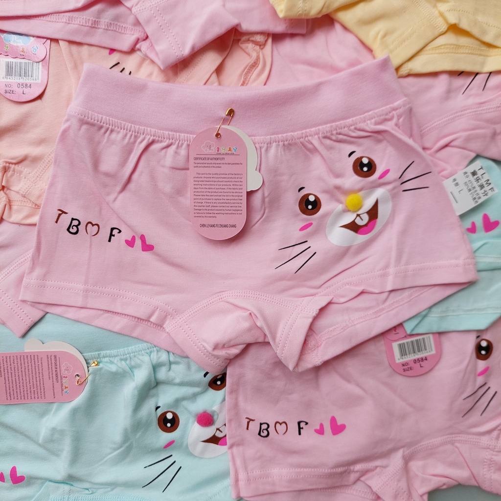 Quần Chip Bé Gái xuất Nhật, Quần Lót Bé Gái Cotton Co Giãn 4 Chiều Cao Cấp