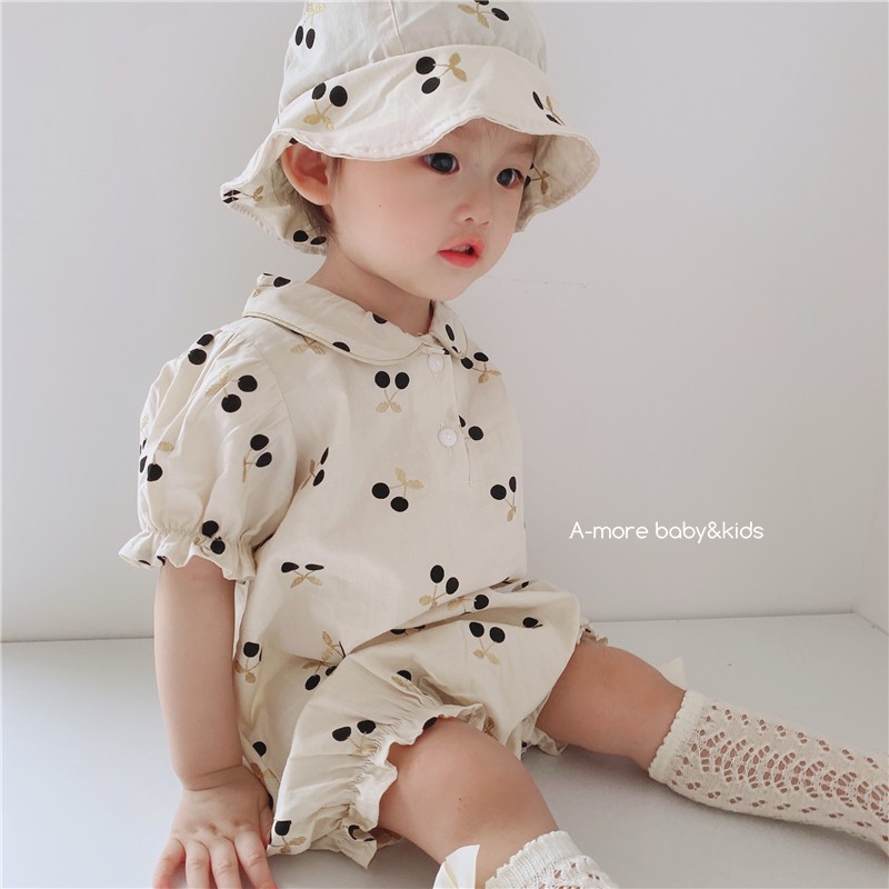 Áo Liền Quần + Nón Dành Cho Bé Mới Sinh