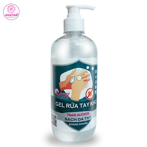 [Pasteur kiểm duyệt] Nước rửa tay khô Avatar 75% cồn - Diệt khuẩn tối đa - Mua 3 chai 500ml tặng 1 chai cùng dung tích