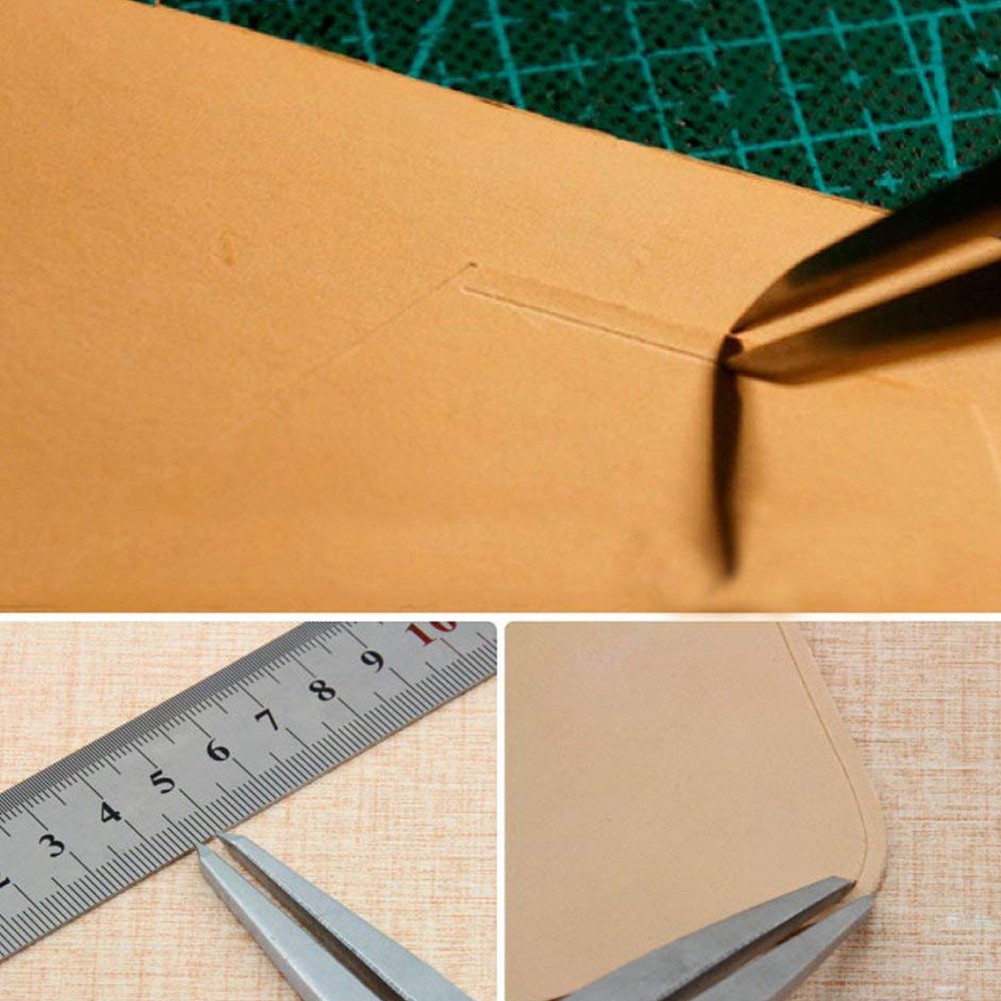Compa đo cắt làm đồ da chuyên dụng bằng thép không gỉ DIY