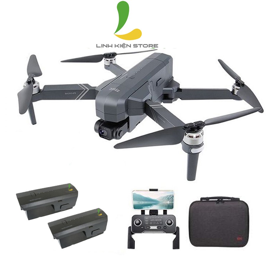 < Bộ 2 PIN> Flycam SJRC F11s 4K Pro 3Km 2021 – Gimbal chống rung 2 trục và chống rung điện tử EIS -thời gian bay 30 phút