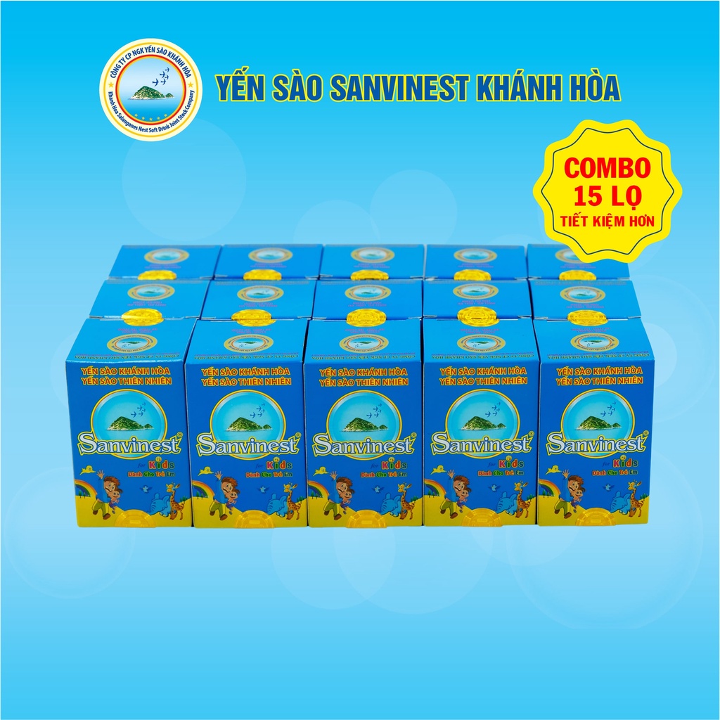 Nước Yến sào Sanvinest Khánh Hòa dành cho trẻ em đóng lọ 62ml - 2011