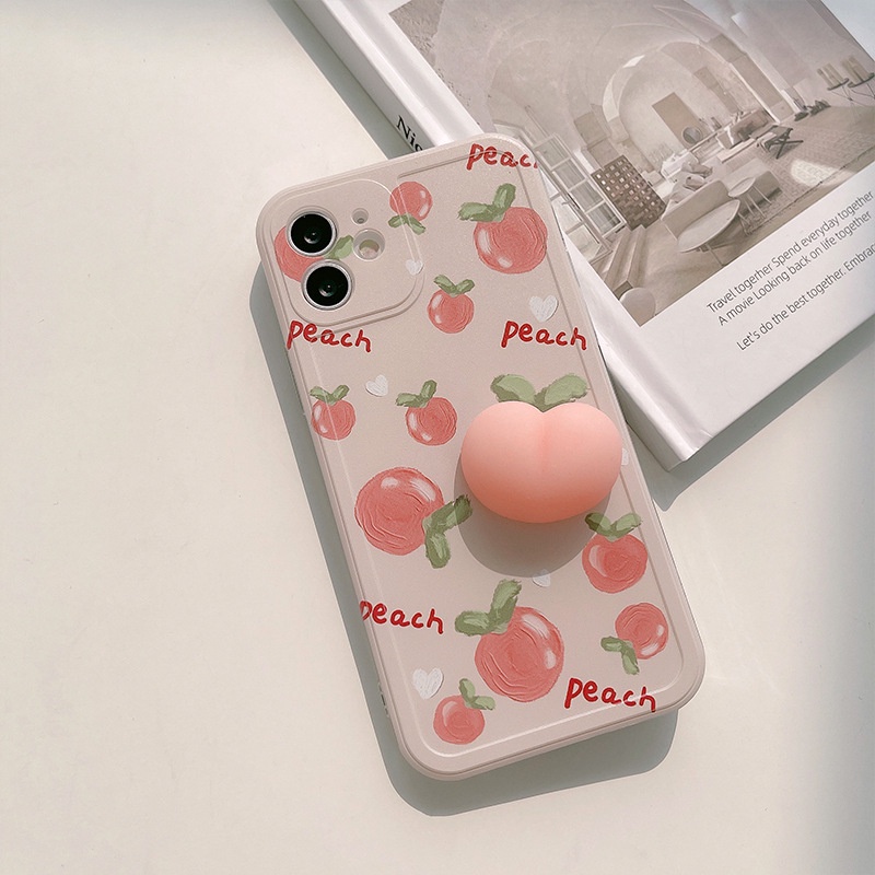 Ốp điện thoại dành cho iPhone 6/6plus/6s/6s plus/6/7/7plus/8/8plus/x/xs/xs max/11/11 pro/11 promax Cute Pink Peach