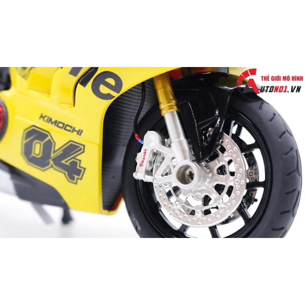 MÔ HÌNH XE ĐỘ DUCATI SUPREME V4S YELLOW - SUPREME V4S YELLOW NỒI KHÔ TỈ LỆ 1:12 AUTONO1 D222G D223G