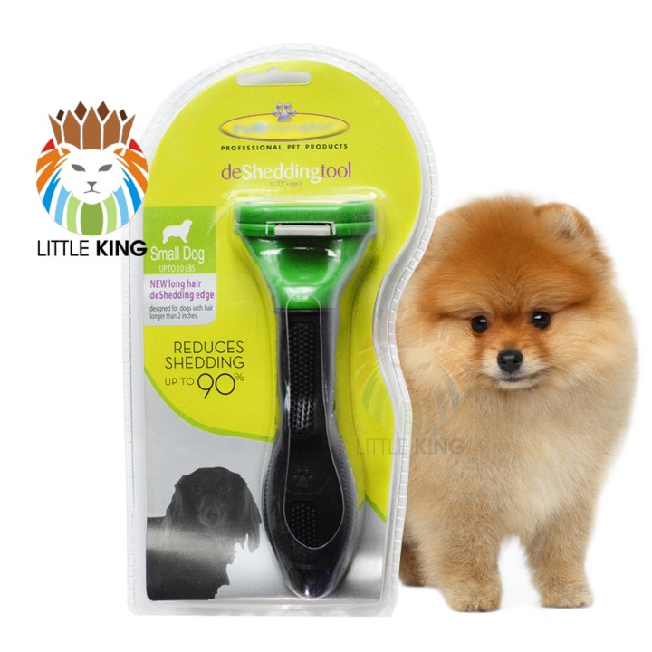 Lược chải lông Furminator có nút bấm cho chó nhỏ dưới 9kg Little King pet shop