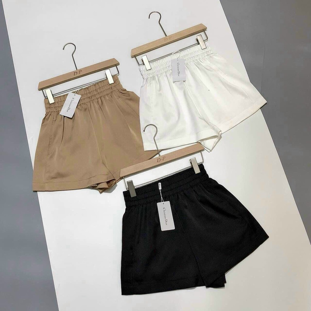 Quần Short Nữ, Sooc Lụa Cạp Chun Cao Cấp