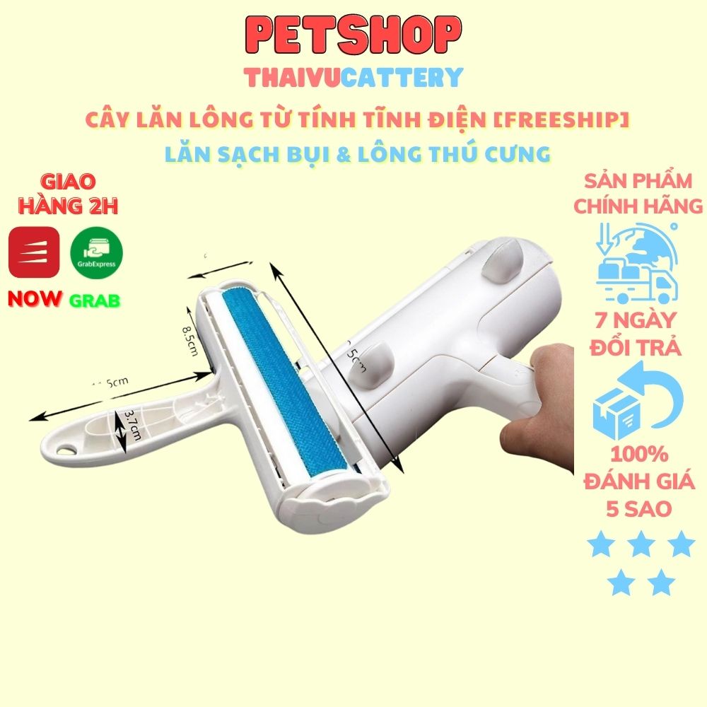 [NHẬN QUÀ 10k] Cây Lăn Lông Từ Tính Tĩnh Điện [FREESHIP] Lăn Sạch Bụi &amp; Lông Thú Cưng