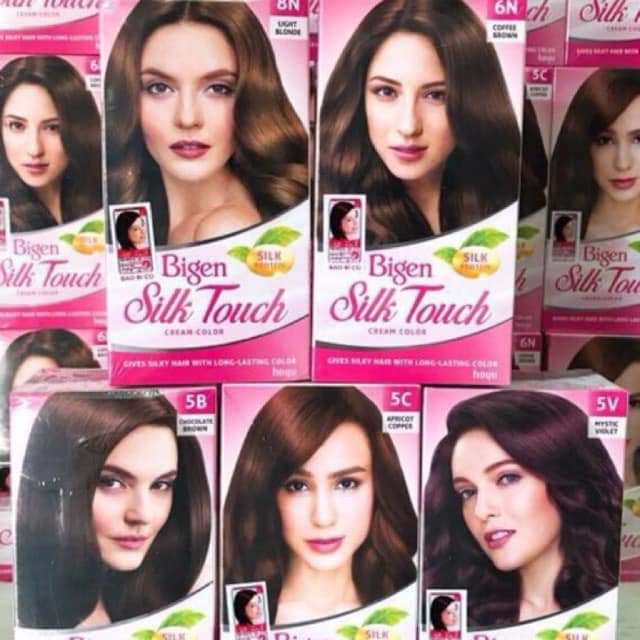 (Phủ bạc 100%) Thuốc nhuộm tóc cao cấp Bigen Silk Touch Cream Color 80ml