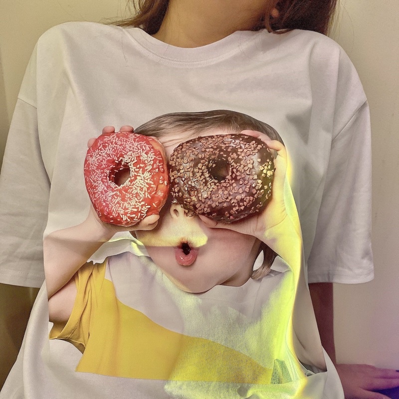 Áo thun tee adlv unisex DONUT. Full tag, túi original. Tee acme de la vie in hình bánh donut. Allen FashionShop | BigBuy360 - bigbuy360.vn