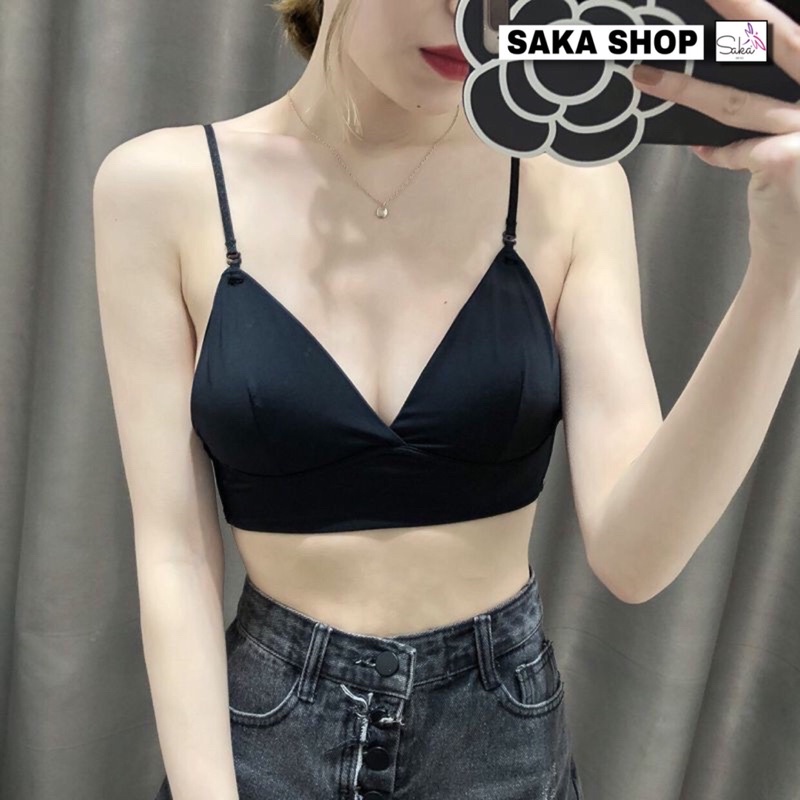 Áo bra nữ hở lưng quyến rũ nhiều màu chất vải su mát mịn