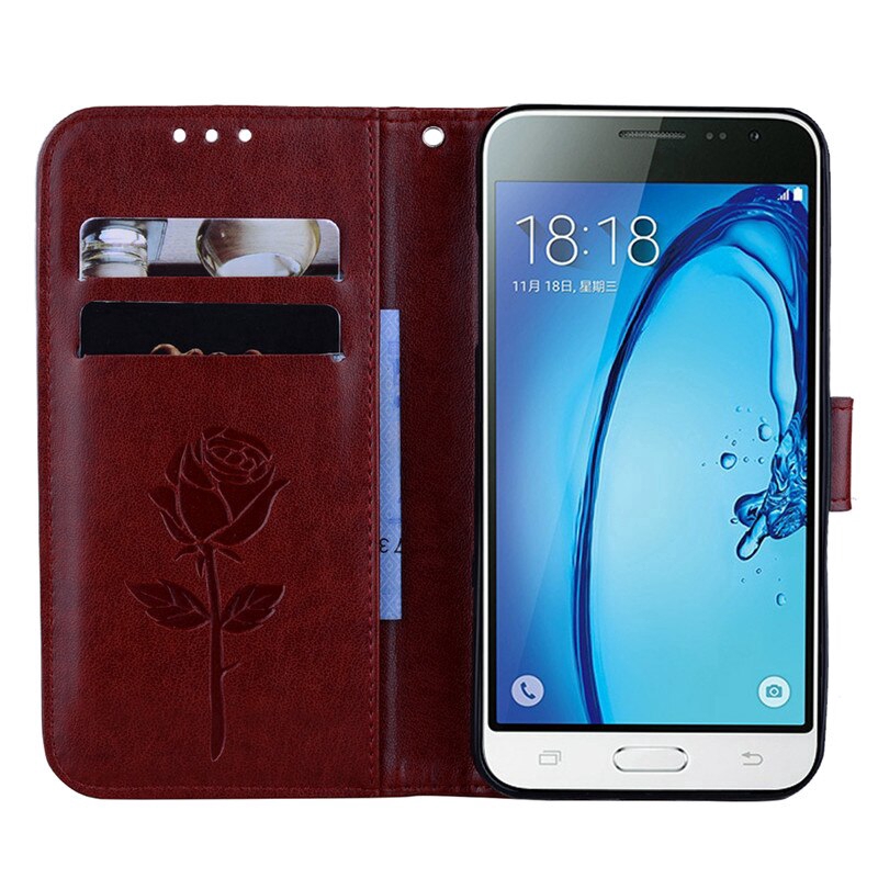 Leather Flip Case For Samsung Galaxy J3 2016 Case J 3 J310 J310F J320 J320F SM-J320F/DS Wallet Case For Samsung J3 6 2016 Cover