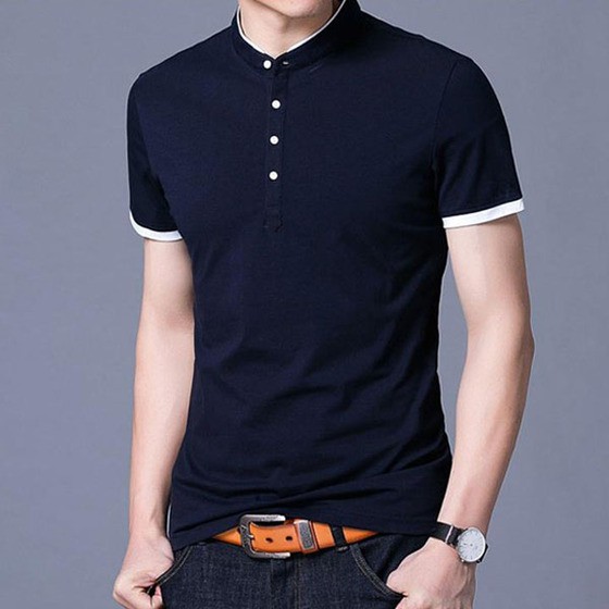 ÁO THUN NAM CỔ TRỤ