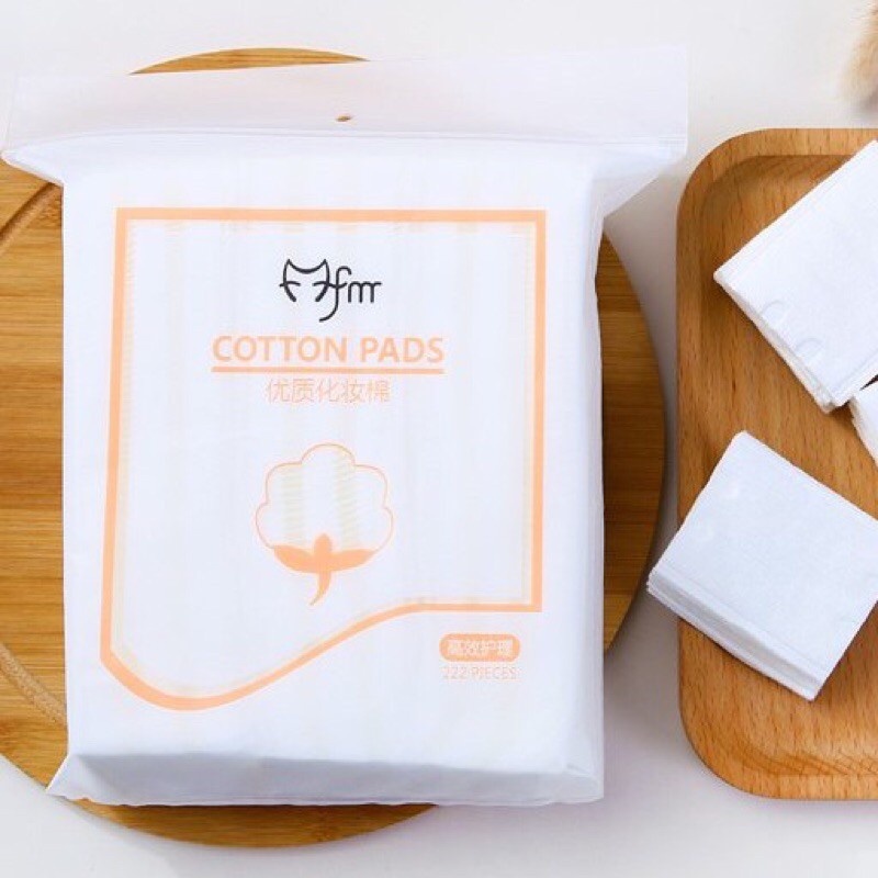 Bông tẩy trang 3 LỚP COTTON PASS BOX 222 (TÚI 222 MIẾNG) hàng cuẩn nội địa Trung