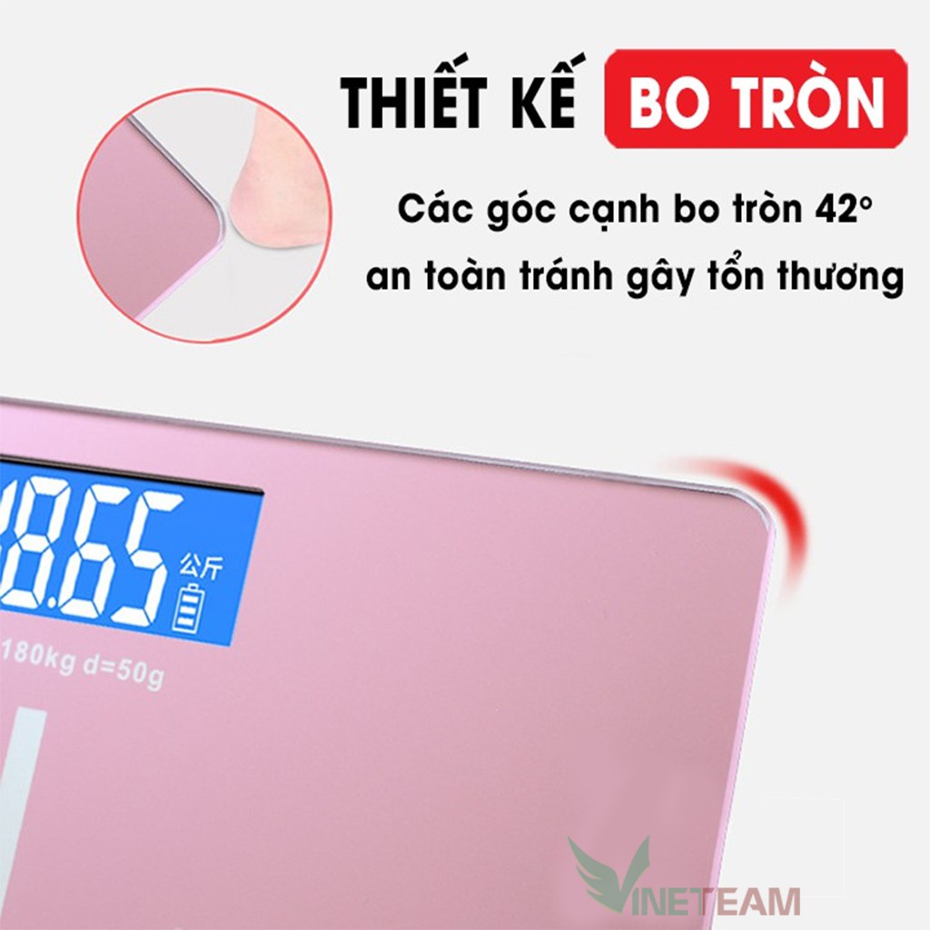 Cân sức khỏe gia đình xịn - Cân điện tử có thể sạc được (Ko cần mua pin) - Bền tốt, độ chính xác cao -dc4071