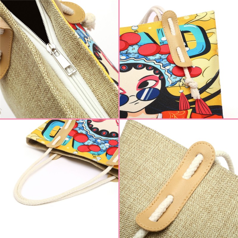 Cheap Women's Handbags Armpit Clamp Bags Cloth Bag Pretty Shoulder Bags Korean Denim Bag Tote Bag Canvas Shopping Bag Sling
