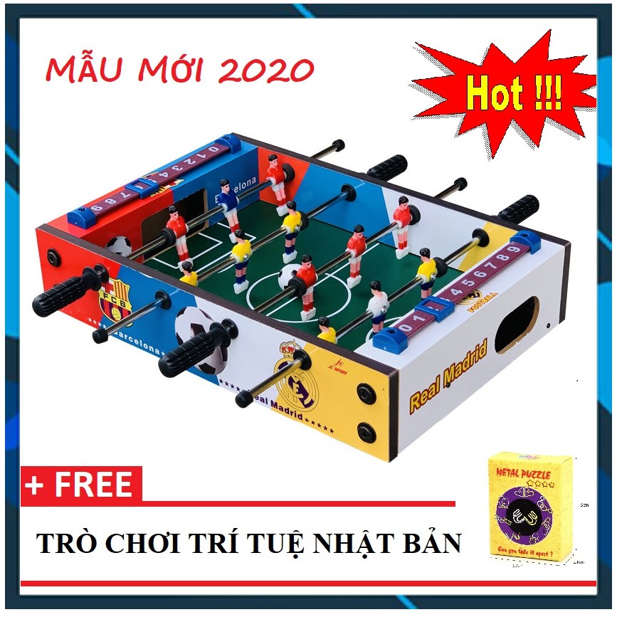 ❤️ HOTSALE ❤️ (MẪU MỚI 2021) Bộ đồ chơi bàn bi lắc đá bóng bằng gỗ cho bé 4 TAY CẦM - TẶNG 1 BỘ TRÒ CHƠI TRÍ TUỆ NHẬT