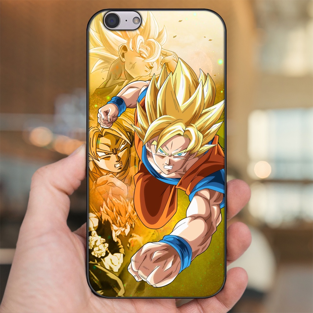 Ốp lưng Oppo A39, F3 Lite viền đen in hình Goku Dragon Ball