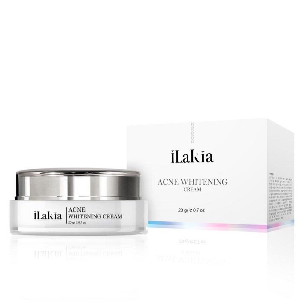 iLakia - Kem ACNE WHITENING CREAM Ngừa Mụn Giảm Thâm Trắng Da 20g KOREA