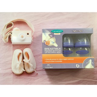 Set 3 bình sữa Lansinoh 160ml