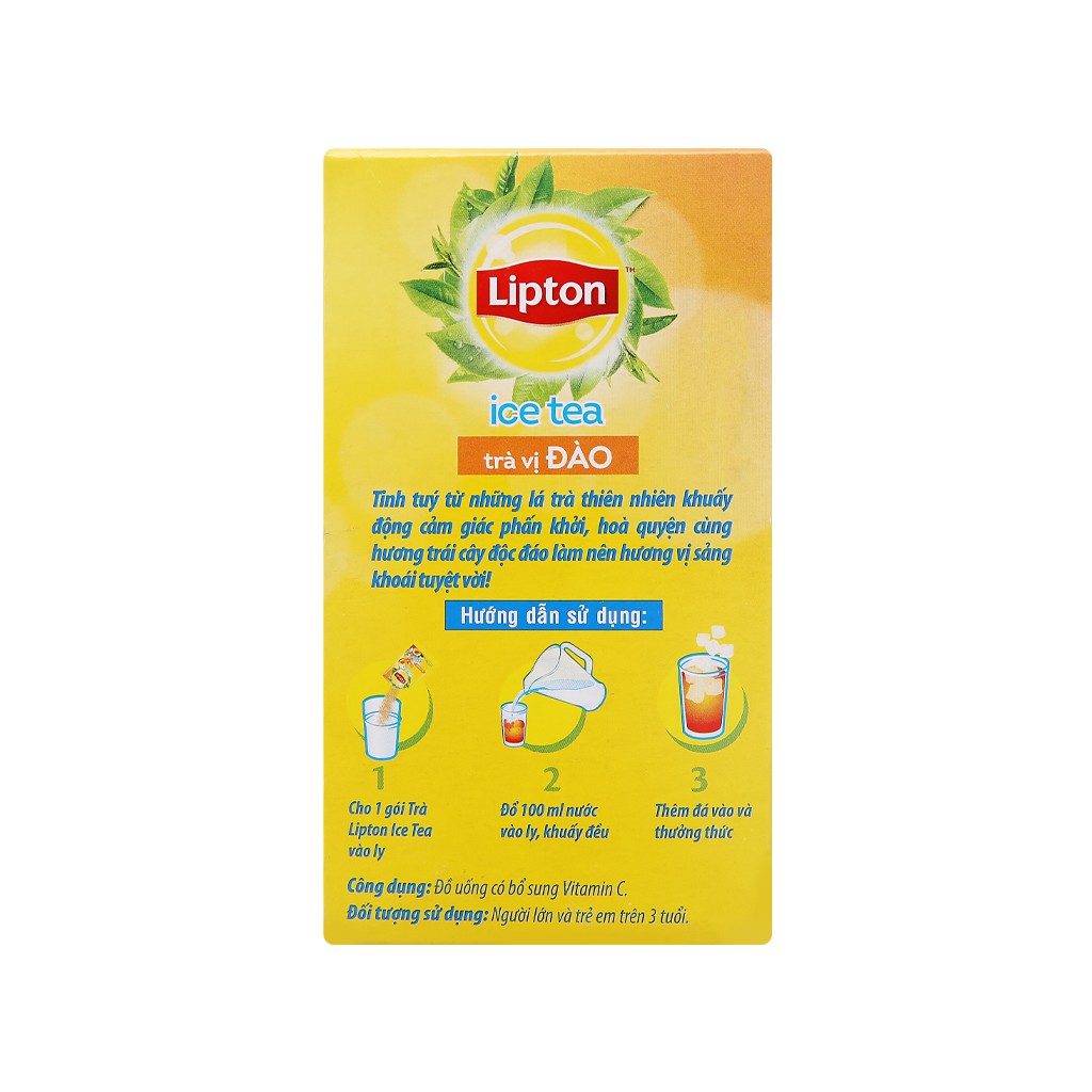 Trà Lipton Ice Tea vị đào (16 gói x 14g)