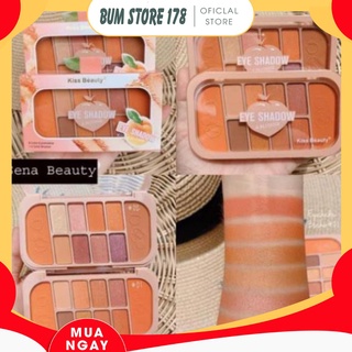 Set Trang Điểm Kiss Beauty Gồm 8 Ô Phấn Mắt + 2 Ô Phấn Má Tiện Dụng